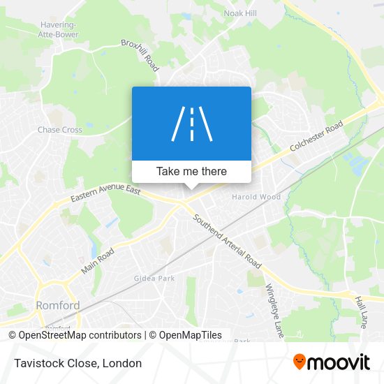 Tavistock Close map