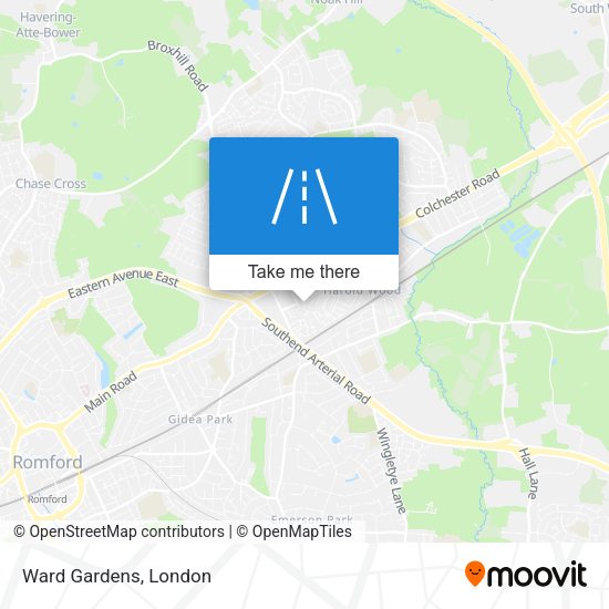 Ward Gardens map
