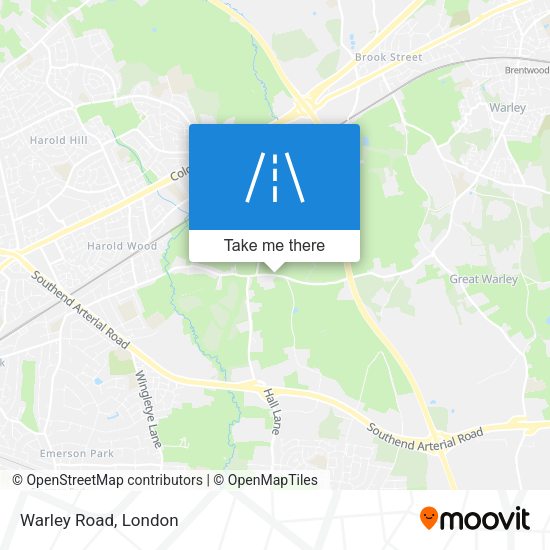Warley Road map