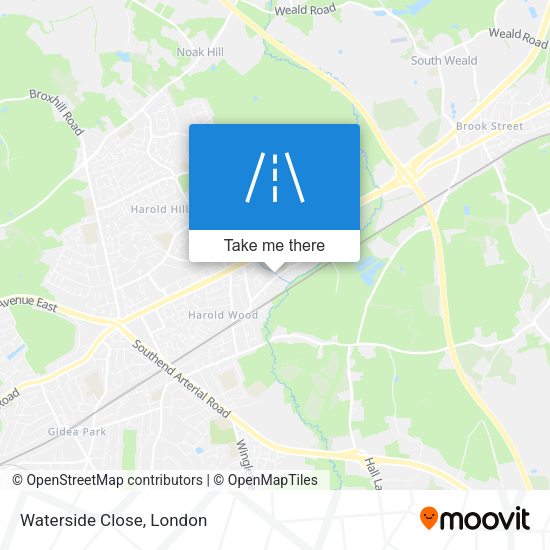 Waterside Close map