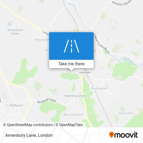 Amenbury Lane map