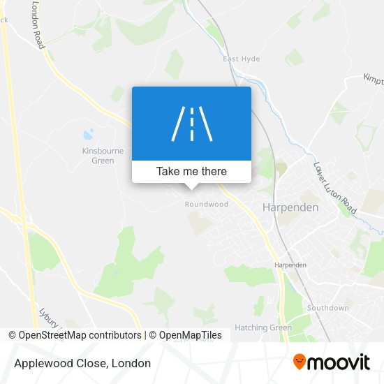 Applewood Close map