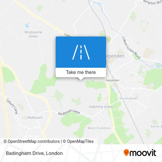 Badingham Drive map