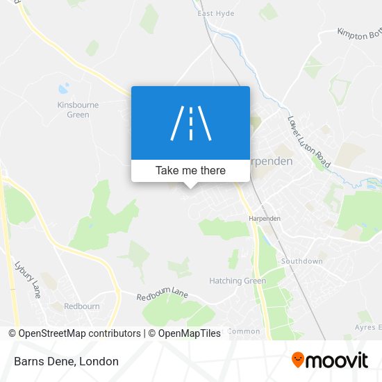Barns Dene map