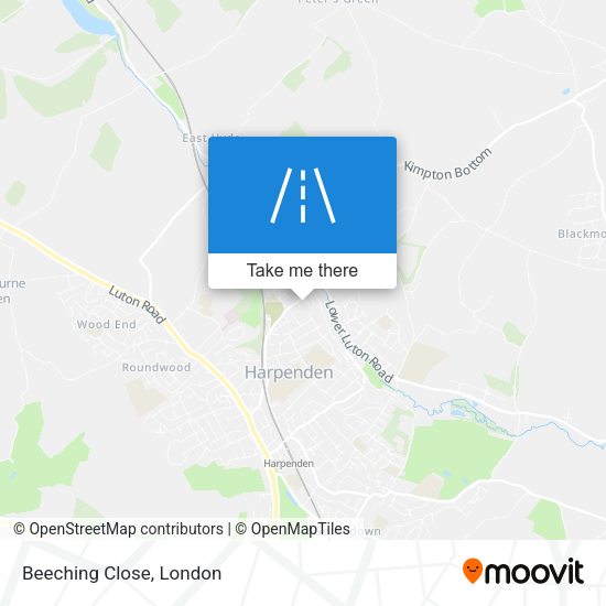 Beeching Close map
