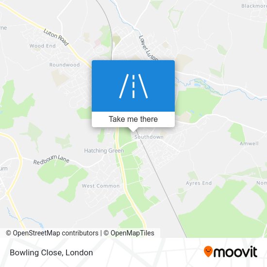 Bowling Close map