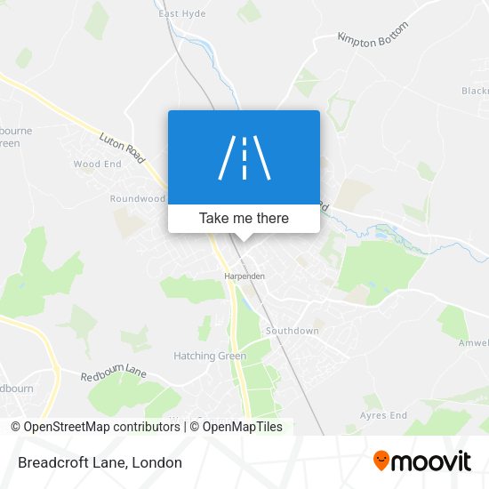 Breadcroft Lane map
