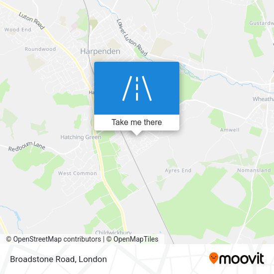 Broadstone Road map