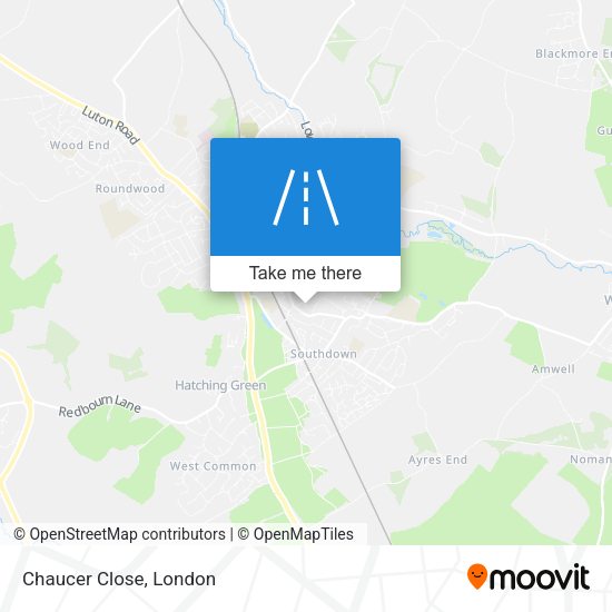 Chaucer Close map