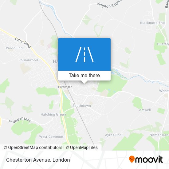 Chesterton Avenue map