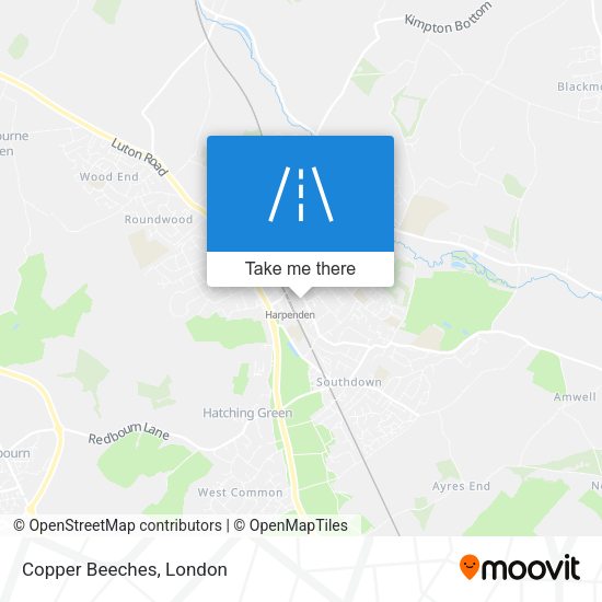 Copper Beeches map
