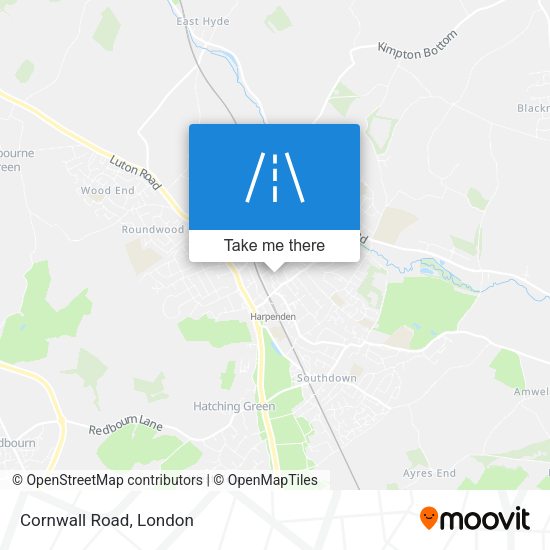 Cornwall Road map