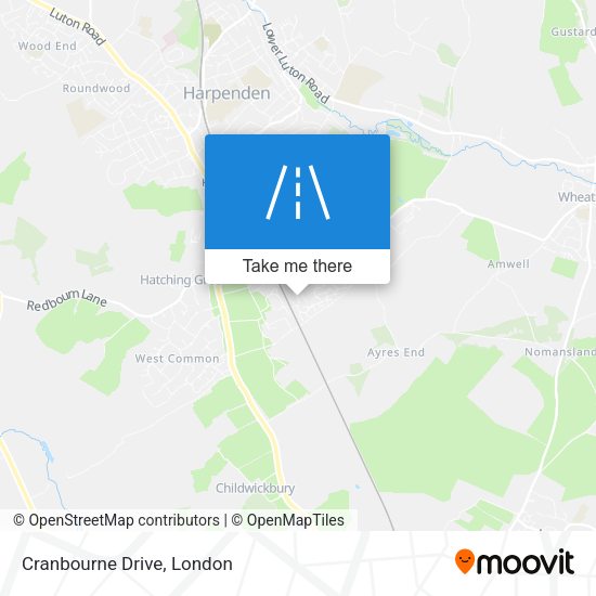 Cranbourne Drive map