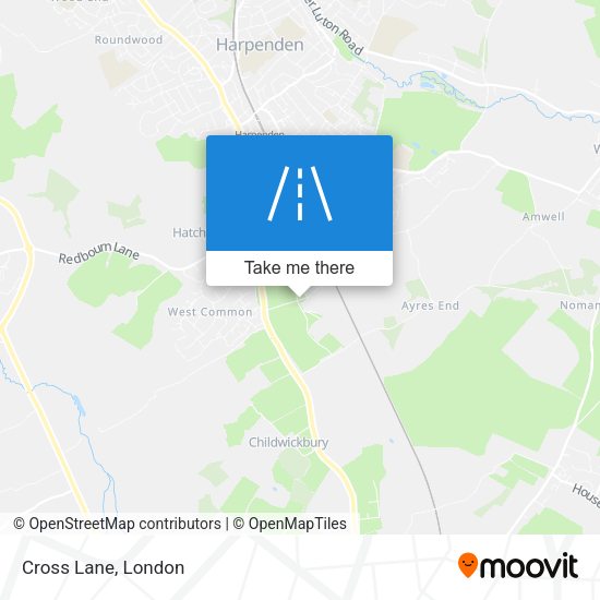 Cross Lane map
