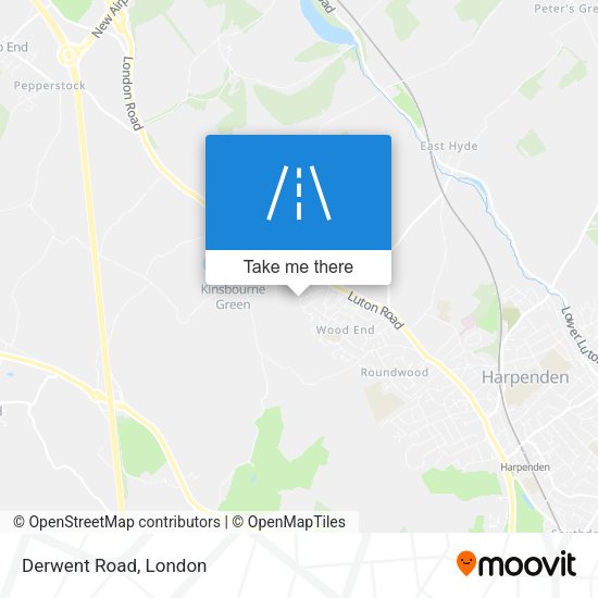 Derwent Road map