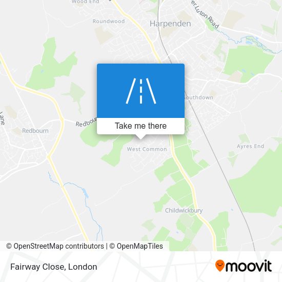 Fairway Close map