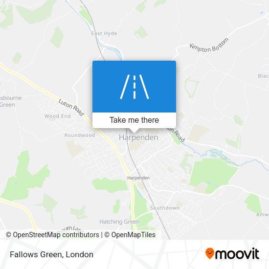 Fallows Green map