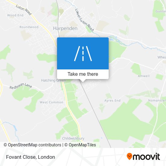 Fovant Close map