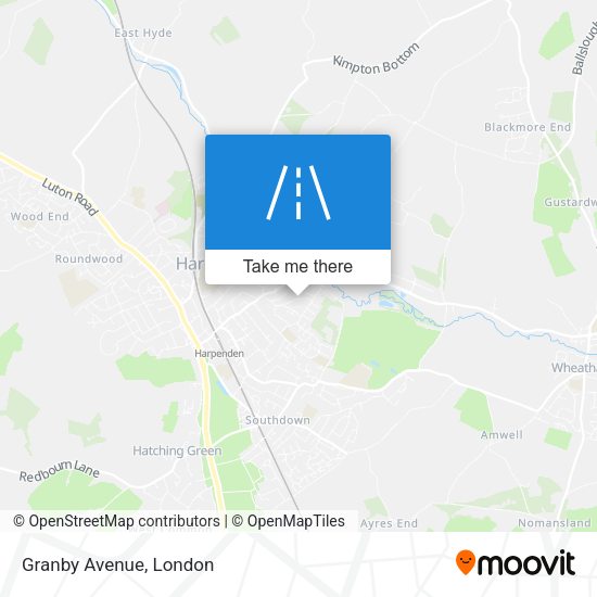 Granby Avenue map
