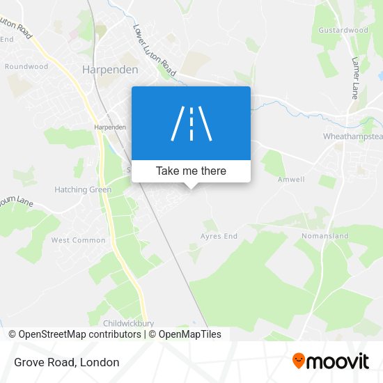 Grove Road map