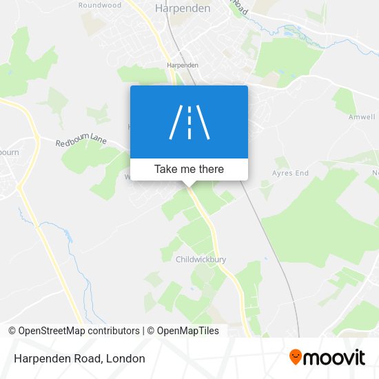 Harpenden Road map