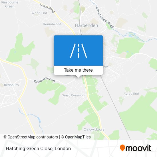 Hatching Green Close map