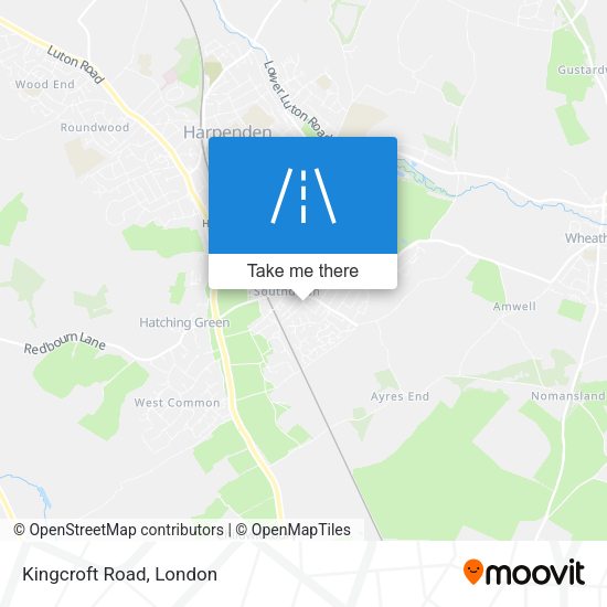 Kingcroft Road map