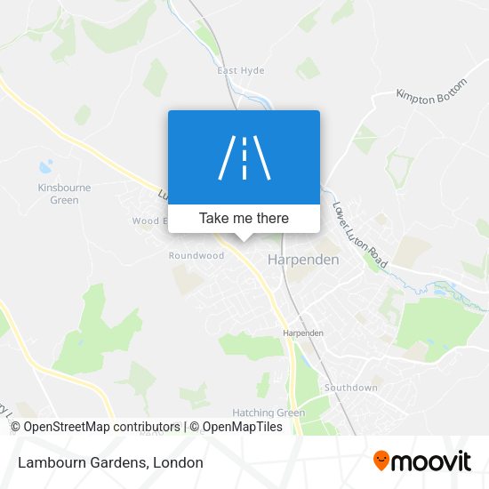 Lambourn Gardens map
