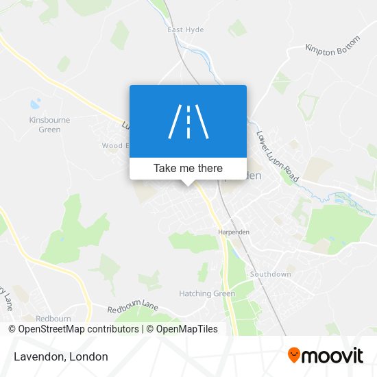 Lavendon map