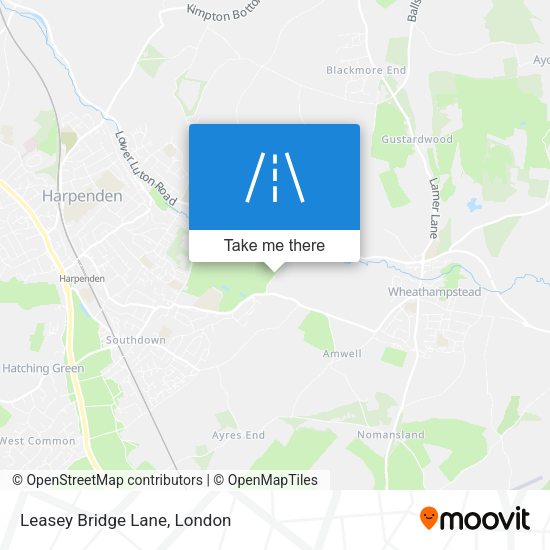 Leasey Bridge Lane map