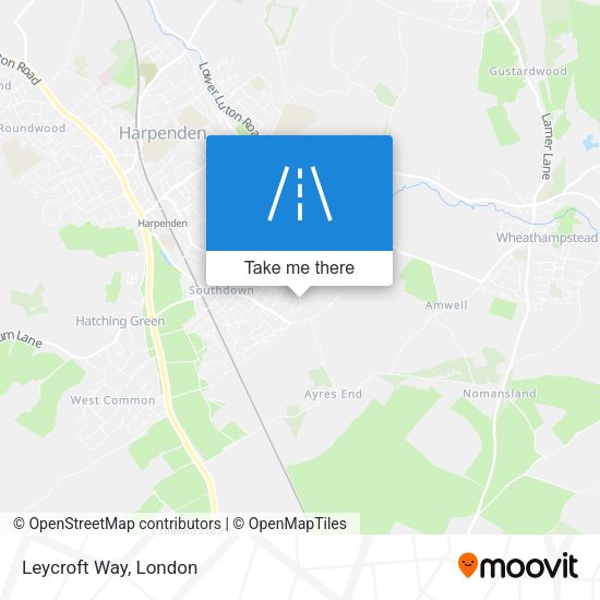 Leycroft Way map