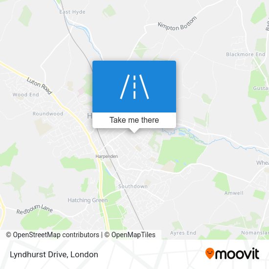 Lyndhurst Drive map