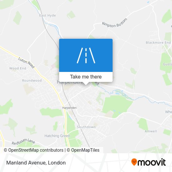 Manland Avenue map