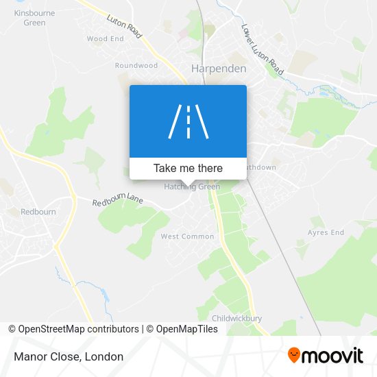Manor Close map