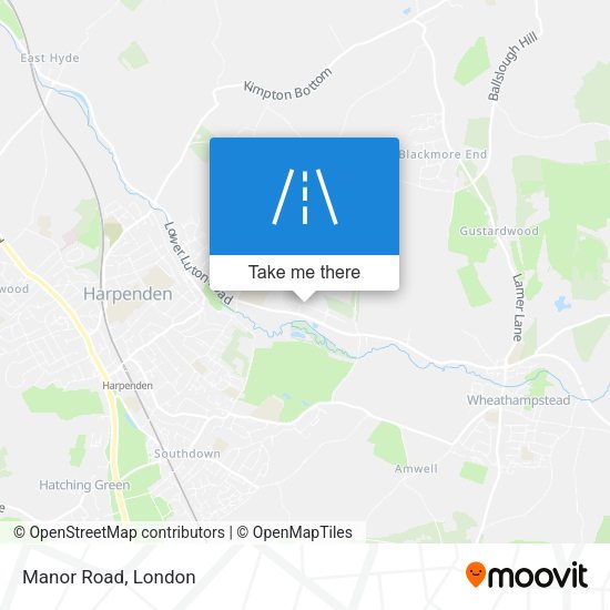 Manor Road map
