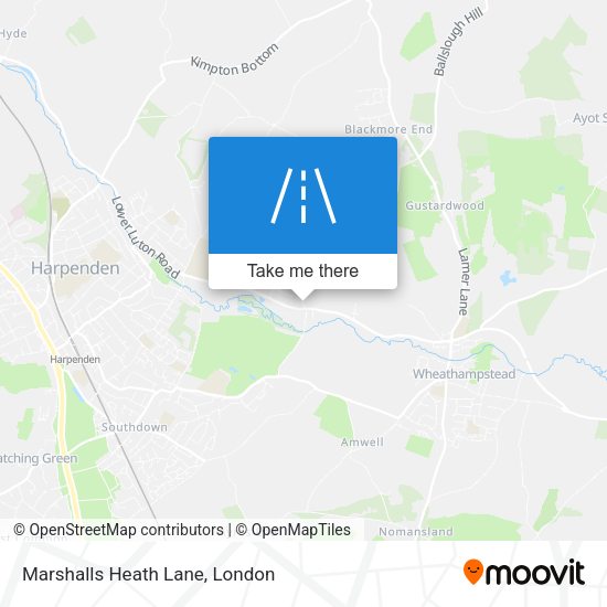 Marshalls Heath Lane map