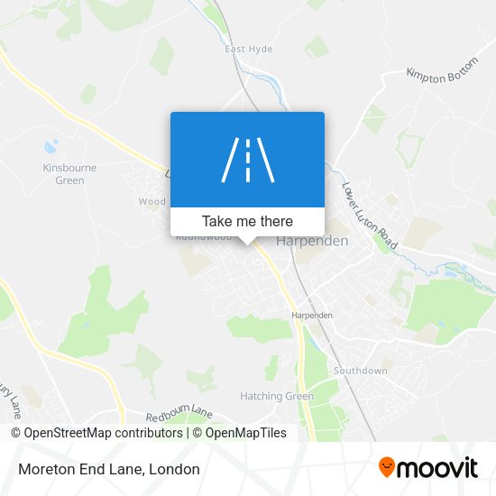 Moreton End Lane map
