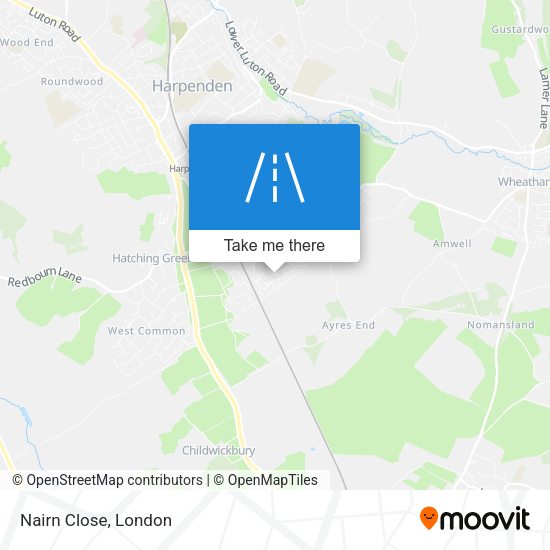Nairn Close map