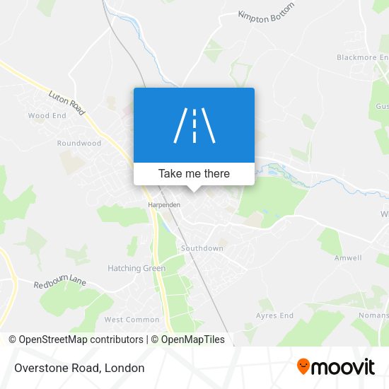 Overstone Road map