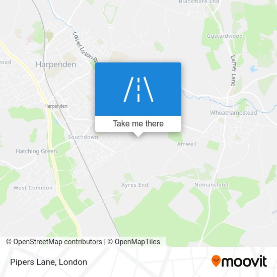 Pipers Lane map