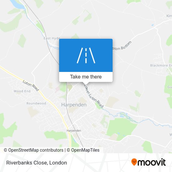 Riverbanks Close map
