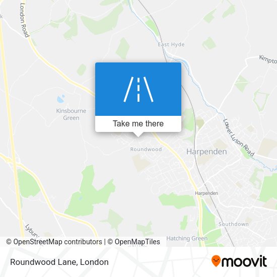 Roundwood Lane map