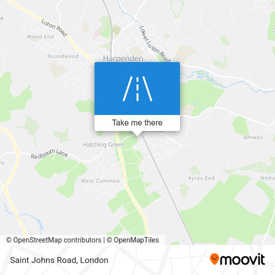 Saint Johns Road map