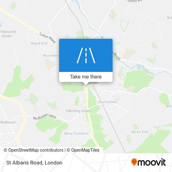St Albans Road map