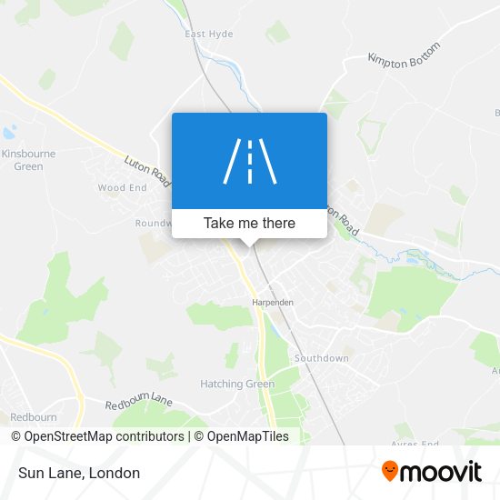 Sun Lane map