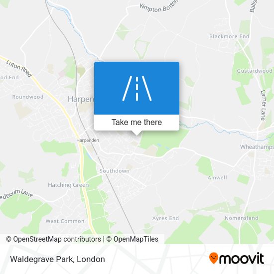 Waldegrave Park map