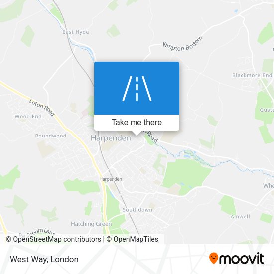 West Way map