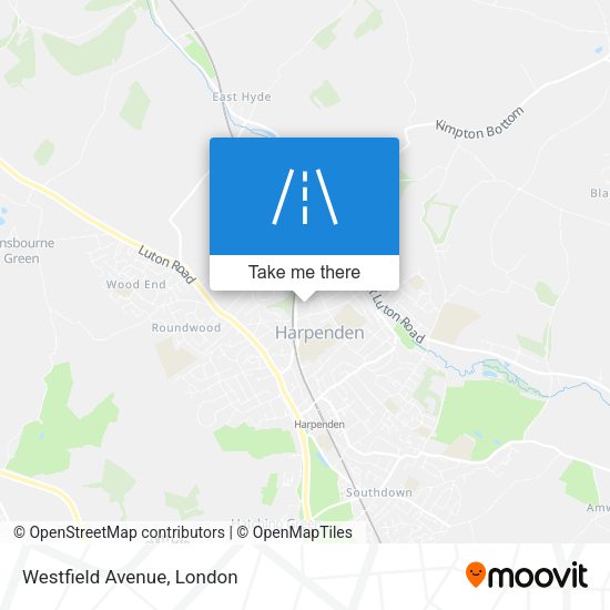 Westfield Avenue map