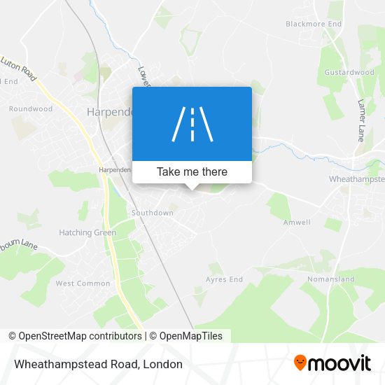 Wheathampstead Road map