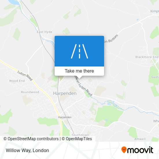 Willow Way map